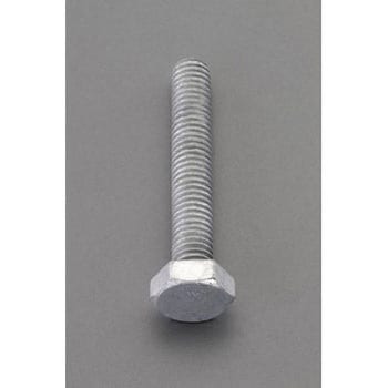 w3/8"x 38mm 六角全ねじボルト(どぶメッキ/4本 - エスコ