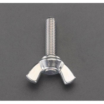 M 4x20mm 蝶ボルト(スチール製/6個) エスコ