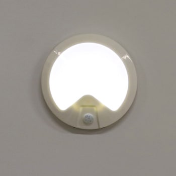 LEDセンサーライト 丸型 明暗感度調整・調光機能付き 4WAY モノタロウ