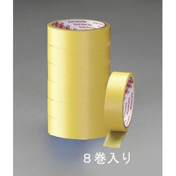 15mmx18m 塗装用マスキングテープ(8巻) - エスコ