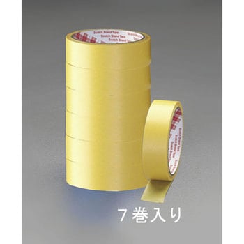 18mmx18m 塗装用マスキングテープ(7巻) エスコ