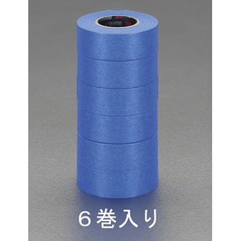 21mmx18m コンクリート・タイル用マスキングテープ(6巻) エスコ