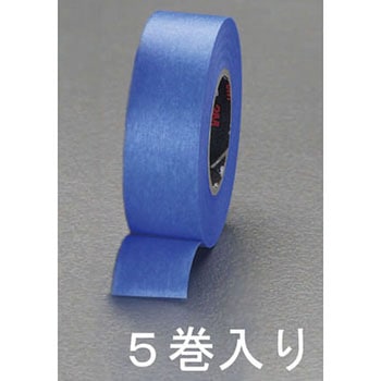 24mmx18m コンクリート・タイル用マスキングテープ(5巻) エスコ