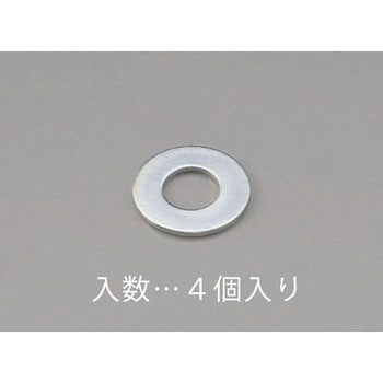 M24 平ワッシャー(JIS/ユニクロ/4枚) エスコ