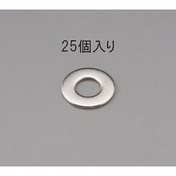 M 8 平ワッシャー(ステンレス製/25枚) エスコ