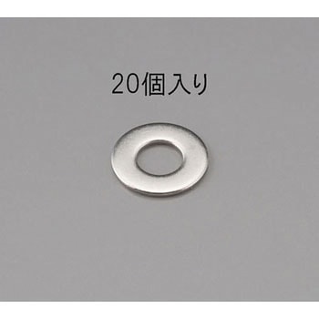 M10 平ワッシャー(ステンレス製/20枚) エスコ