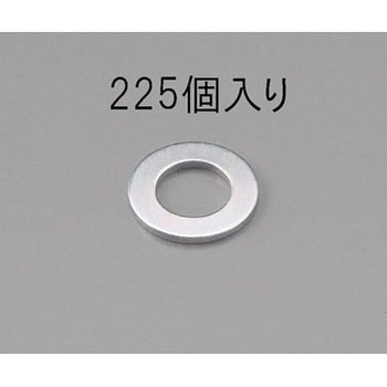 M 3 [小形]平ワッシャー(三価クロメート/225枚) - エスコ