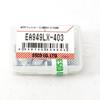 M 3  平ワッシャー(三価クロメート/150枚) エスコ