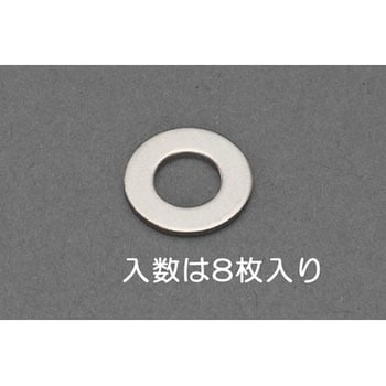 M 4  平ワッシャー(チタン/8枚) エスコ