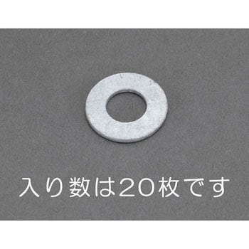 M16 平ワッシャー(どぶメッキ/20枚) エスコ