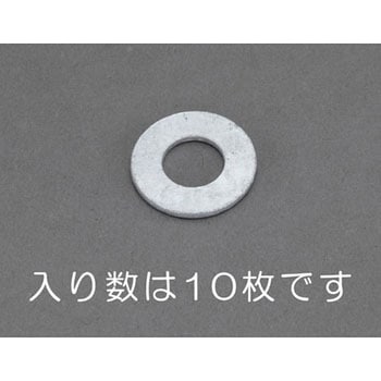 M20 平ワッシャー(どぶメッキ/10枚) エスコ