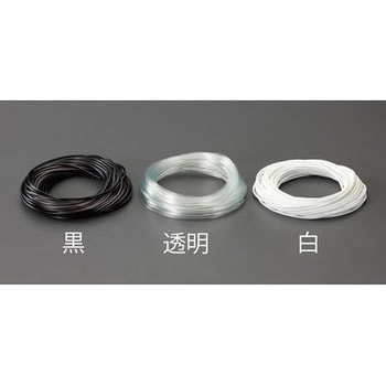 5.0x0.4mmx100m ビニール絶縁チューブ(白) エスコ