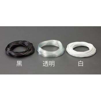 6.0x0.4mmx 20m ビニール絶縁チューブ(白) エスコ