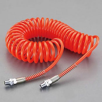 5.0/8.0mmx4.8m ウレタンホース(雄ねじ付) エスコ