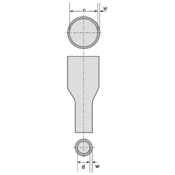 1.0mmx 10m 熱収縮チューブ(黒) エスコ