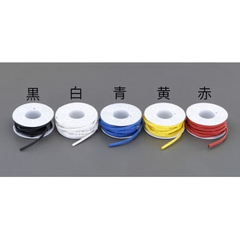 10mm x 5m 熱収縮チューブ(白) エスコ