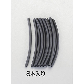 19.1x152mm 熱収縮チューブ(黒) エスコ