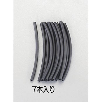 25.4x152mm 熱収縮チューブ(黒) エスコ