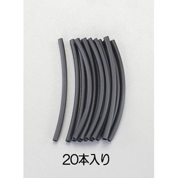 3.2 x152mm 熱収縮チューブ(黒) エスコ