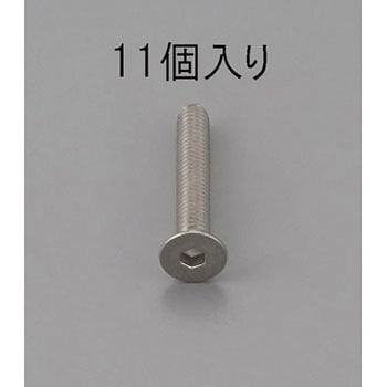 M6 x14mm 六角穴付皿頭ボルト(ステンレス/11本) エスコ