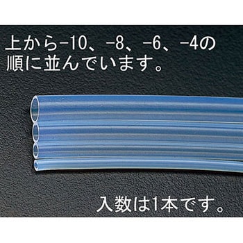 2.5/4.0mmx 5m フッ素樹脂チューブ(FEP) エスコ