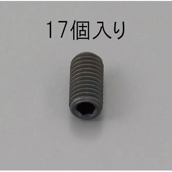 M5 x 6mm 六角穴付止ねじ(クロメート/17本) エスコ
