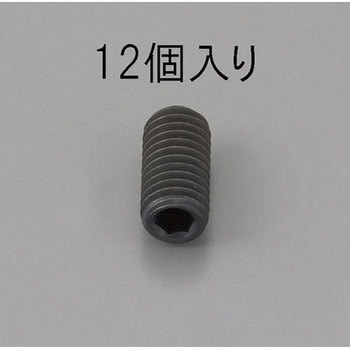 M6 x10mm 六角穴付止ねじ(クロメート/12本) エスコ