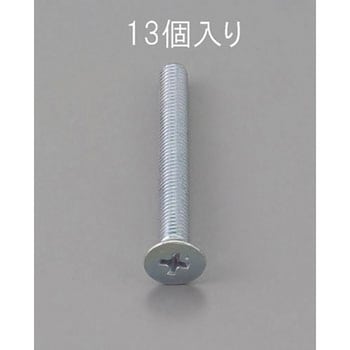 M6 x12mm 皿頭小ねじ(三価クロメート/13本) エスコ