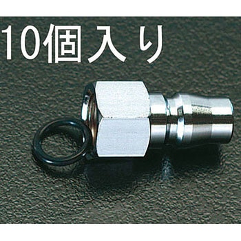 G 1/4" 雌ねじプラグ(Oリング付/10個) エスコ