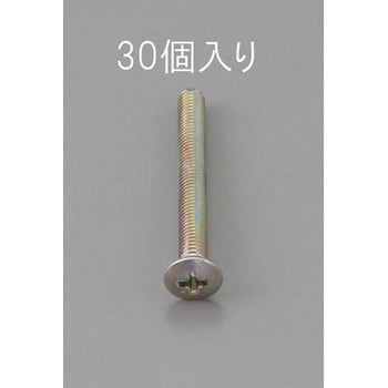M4 x12mm 丸皿頭小ねじ(三価クロメート/30本) エスコ