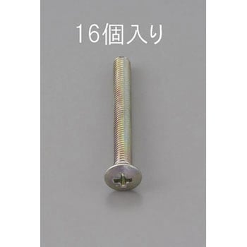 M5 x15mm 丸皿頭小ねじ(三価クロメート/16本) エスコ