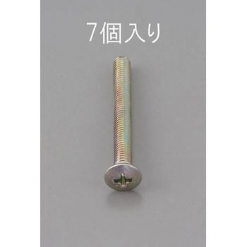 M5 x40mm 丸皿頭小ねじ(三価クロメート/7本) - エスコ