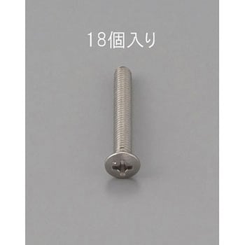 M2 x 5mm 丸皿頭小ねじ(ステンレス製/18本) エスコ