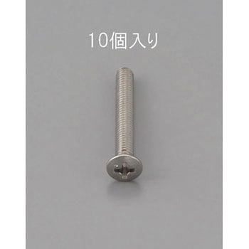 M4 x15mm 丸皿頭小ねじ(ステンレス製/10本) エスコ