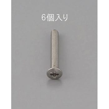 M4 x30mm 丸皿頭小ねじ(ステンレス製/6本) - エスコ