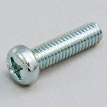 M4 x15mm 鍋頭小ねじ(ユニクロメッキ/35本) エスコ