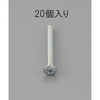 M4 x30mm 鍋頭小ねじ(ユニクロメッキ/20本) エスコ