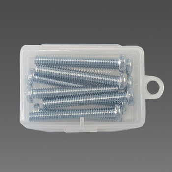 M5 x10mm 鍋頭小ねじ(ユニクロメッキ/27本) - エスコ