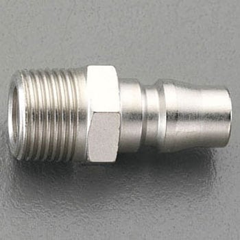 R 3/8" 雄ねじプラグ(スチール製) エスコ