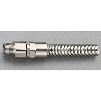 R1/2"・ 11x16mm雄ねじ付ホース継手(プロテクター付) エスコ