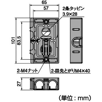 配ボックス 薄型Bシリーズ 日動電工