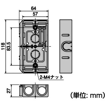 配ボックス 薄型Cシリーズ 日動電工