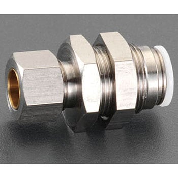4mm ユニオン(バルクヘッド/真鍮製) エスコ