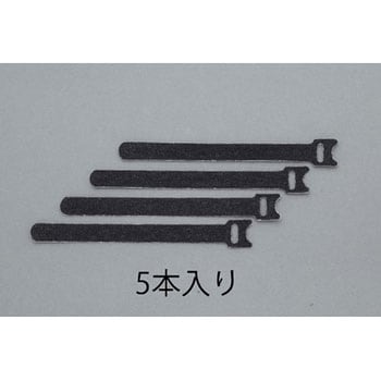 200mm ストラップバンド(マジックバンド超薄型/5本) エスコ
