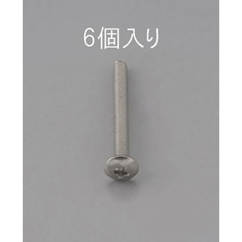 M3 x40mm トラス頭小ねじ(ステンレス製/6本) エスコ