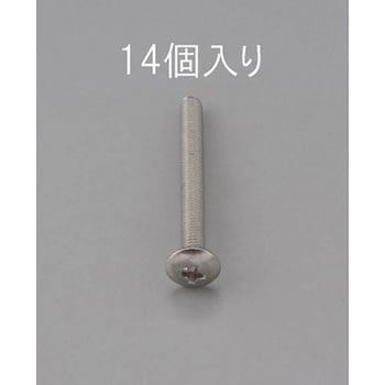 M4 x10mm トラス頭小ねじ(ステンレス製/14本) エスコ