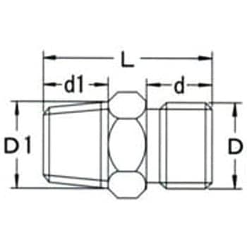 R3/4"xG1/2" [R/G]ニップル エスコ
