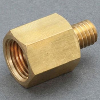 UNF 1/4"xRc 1/8" 中間ニップルソケット エスコ