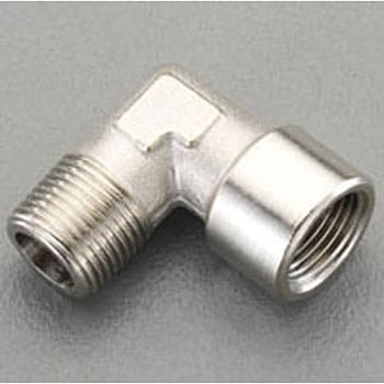 R 3/8"xG 3/8" エルボーコネクター(真鍮製) エスコ