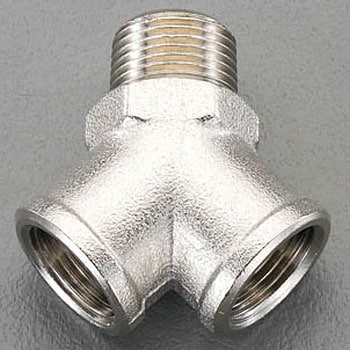 R 1/2"xG 1/2" Y型コネクター(真鍮製) エスコ